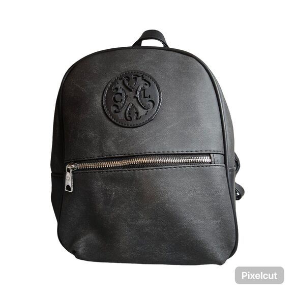 CXL by Christian Lacroix Marley PU Denim Backpack MSRP $98 NEW with Tag Black main image 10